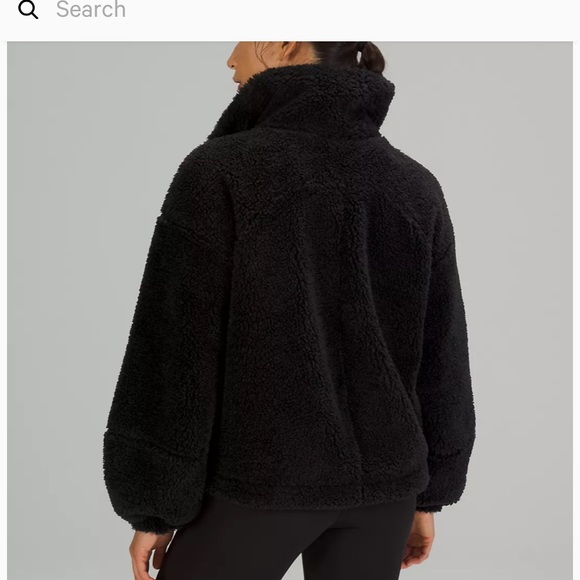 COPY - Lululemon Cinchable Fleece Zip-Up size 4 Black - Picture 2 of 3